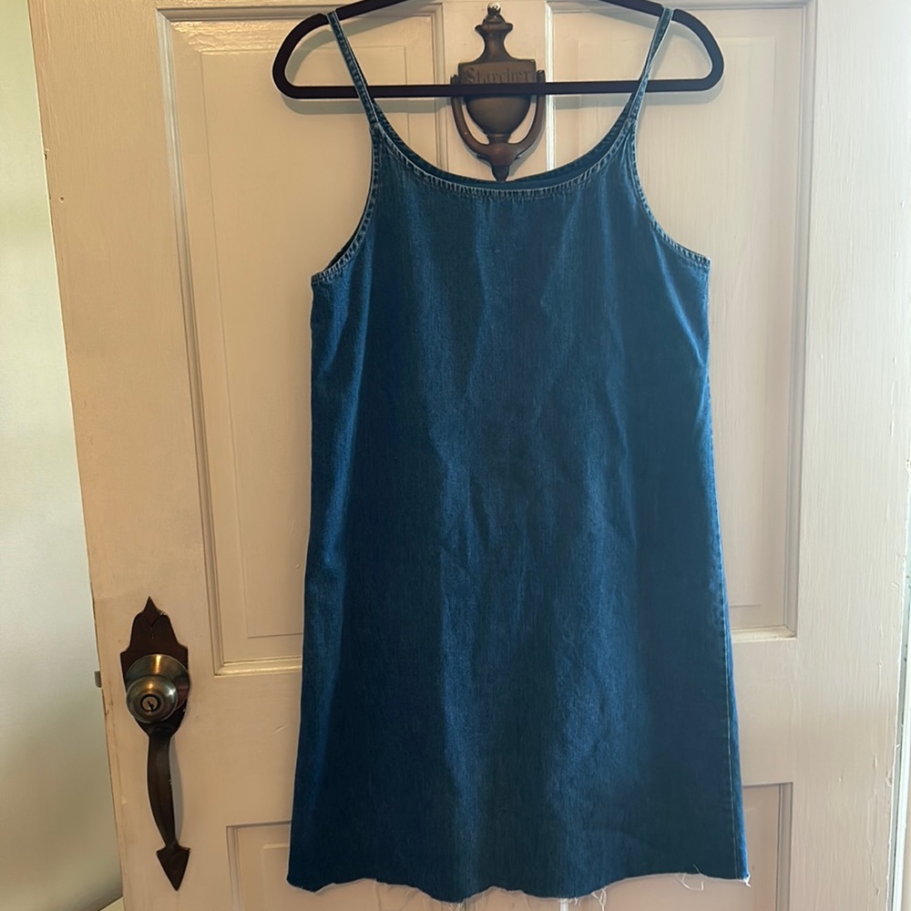 GAP Vintage Denim Spaghetti Strap Shift